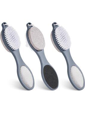 4-in-1 Foot Scrubber Brush Set - Exfoliating, Cleansing & Massaging for Smooth